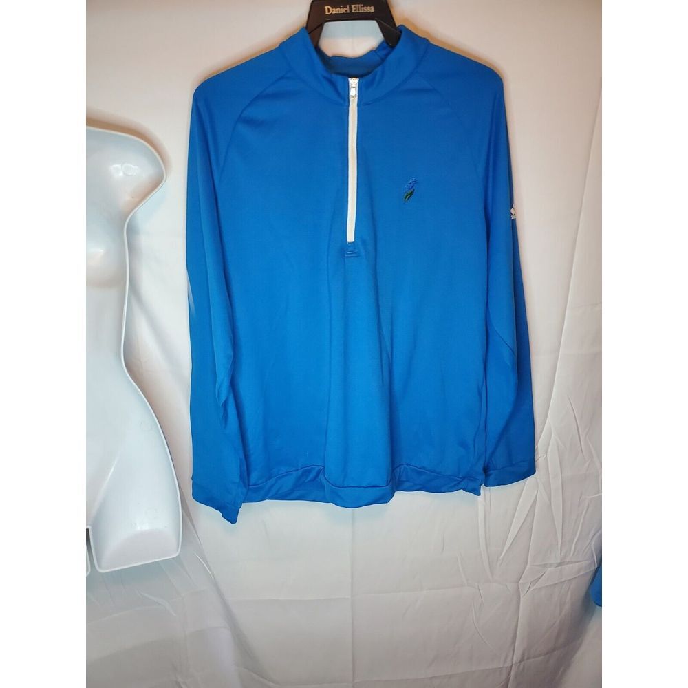 Adidas Golf Quarter Zip Size Large Mens Golf‎ Course Logo Embroidered